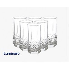 طقم 6 كاسات زجاج,LUMINARC STERLING