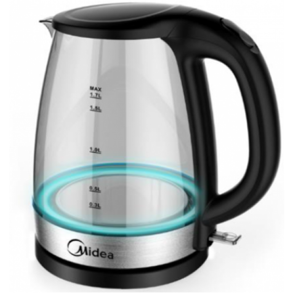 ابريق كهرباء زجاج 1.7 لتر’,MDK17G02,MIDEA ابريق كهرباء زجاج 1.7 لتر’,MDK17G02,MIDEA