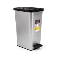 سطل دعسة سلفر اسود 25لتر OZER S102