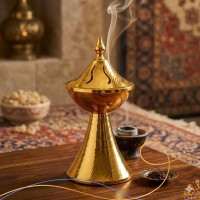 مبخرة ستانلس ذهبي فضي 9260067 9260068