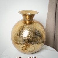 فازا طابة كبير ستانلس ذهب هنديLO 8239205