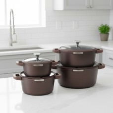 طقم طناجر 8قطع  JULIA MOCHA JU1282