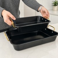 طقم 2 صينية فرن مستطيل شوي 1766 ahome