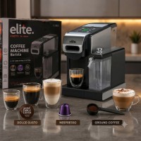 ماكنة قهوة مع حليب elite baristo 9258821