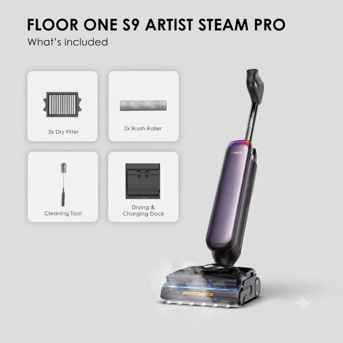 مكنسة tineco artist s9 steam pro
