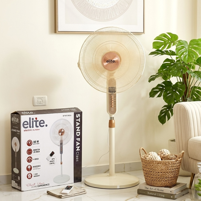 مروحة 5 شفرات ذهبي 130W ELITE 4074 turbo