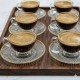 طقم 6 فناجين قهوة شفاف حز ذهبي 9242443