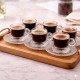 طقم 6 فناجين قهوة شفاف كعب 9252902  903