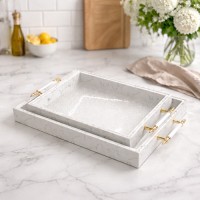 طقم 2 صينية ضيافة ماربل  9261160