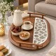 طقم 2 صينية خشب كتابة بيضاوي 9263570