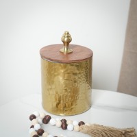 مضيفة دائري ستانلس غ خشب هندي LO 8239236