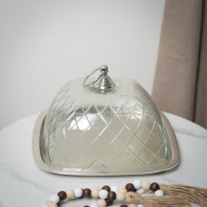 قالب كيك زجاج ق نيكل فضي هندي LO 8239241