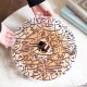 مضيفة اكريليك مدور كبير كتابة Mila 224-4