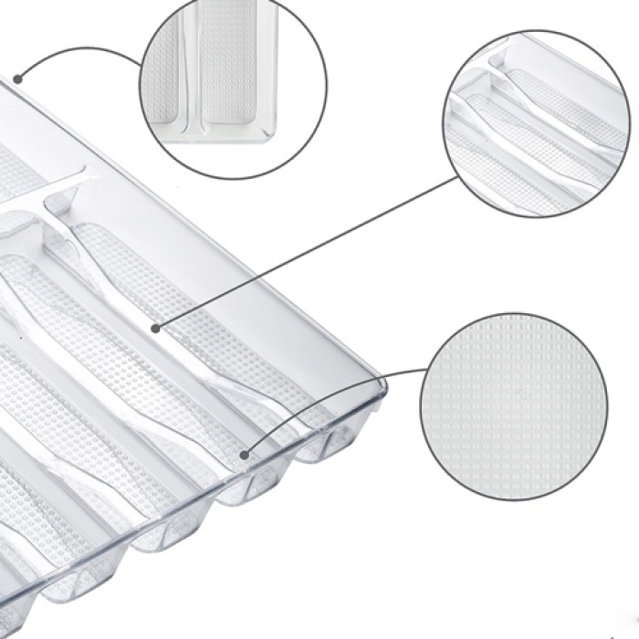 حمالة معالق جارور6 اقسام اكريليك 9241229