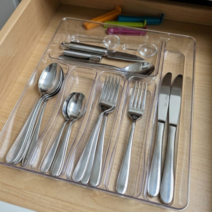 حمالة معالق جارور6 اقسام اكريليك 9241229