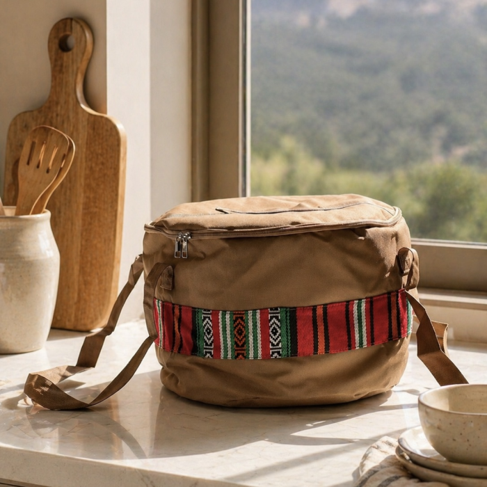 بقجتي قماش بدوي غطاء بني 9261703 40cm