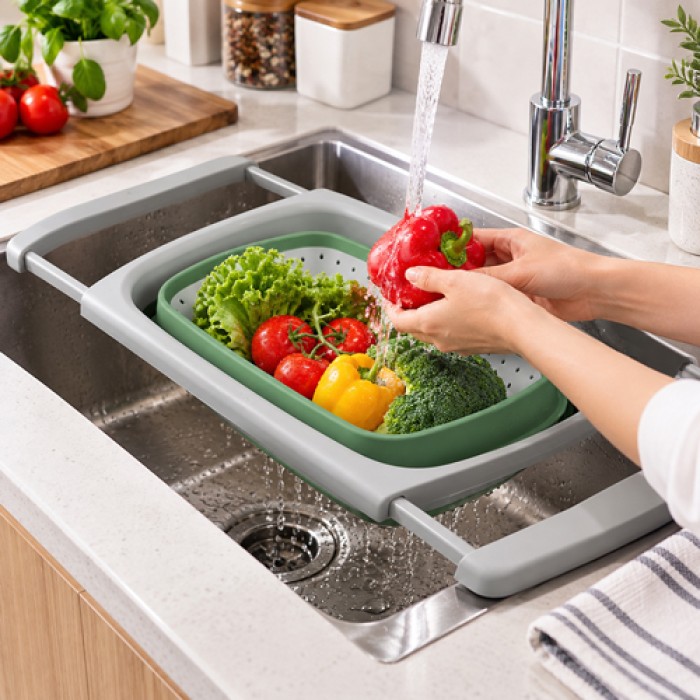 مصفاة خضار سيليكون طوي سحب 9262530