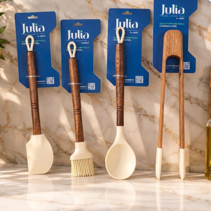 دهانة كريما خشب رأس سيليكون JULIA JU4449