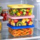 طقم 3 تبرويل مربع وسط غطاء ملون 9263580