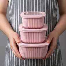 طقم 3 تبرويل بلاستيك مربع GONDOL G812