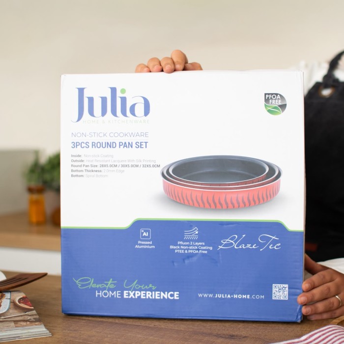 طقم 3صينية دائر JULIA  BLAZE TEC  JU4093