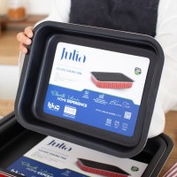 طقم 2صينية مستطيل JULIA  BLAZE TEC  JU4098
