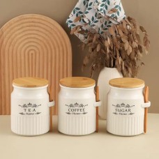 طقم سكر شاي غطاء بامبو 9252338 SOFY