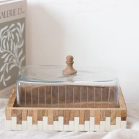 قالب كيك زجاج ق خشب هنديelegant 9258165