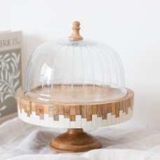 قالب كيك زجاج ق خشب هنديelegant 9258162