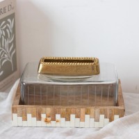 بكيت محارم زجاج  خشب هنديelegant 9258163