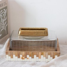 بكيت محارم زجاج  خشب هنديelegant 9258163