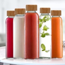 قنينة ماء زجاج 750م غ بامبوAHOME 9259730