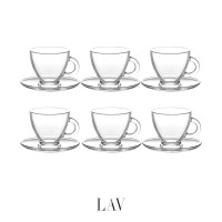 كاسات شاي روما مع صحن 410 S5 