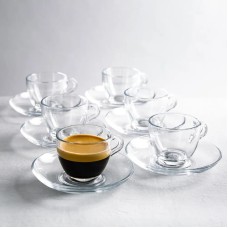 6 فنجان قهوة زجاج PASABAHCE BASIC 97984