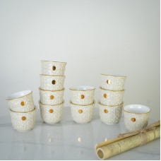 ZAKHRAFA RJ 9259555 – طقم 12 فنجان قهوة سادة