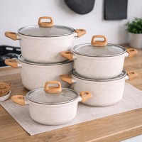 طقم طناجر 10 قطع HOTCHEF