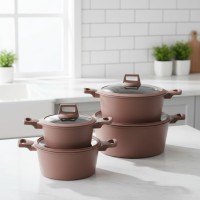 طقم طناجر 8قطع grand AHOME 9259207 