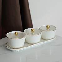 طقم 3 مكسرات ستاند فضي بريق9259617 RJ