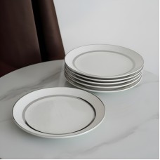 طقم 6صحون فواكة فضي بريق 9259609 RJ