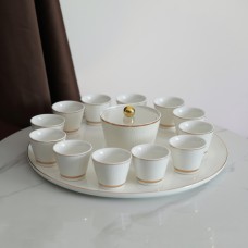 طقم 12 سادة + سكرية فضي بريق 9259621