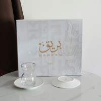 طقم 6استكانة شاي ذهبي بريق 9259614 RJ