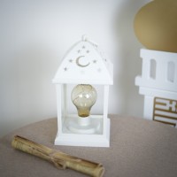 فانوس رمضان ابيض مضيئ 9257119