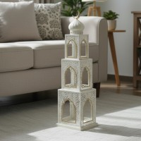 طقم 3فانوس رمضان حديد بيج 371-26 RJ1