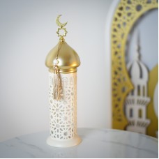 فانوس مضيئ رمضان حديد بيج 375-26 RJ1