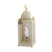 فانوس مضيئ رمضان حديد بيج 369-26