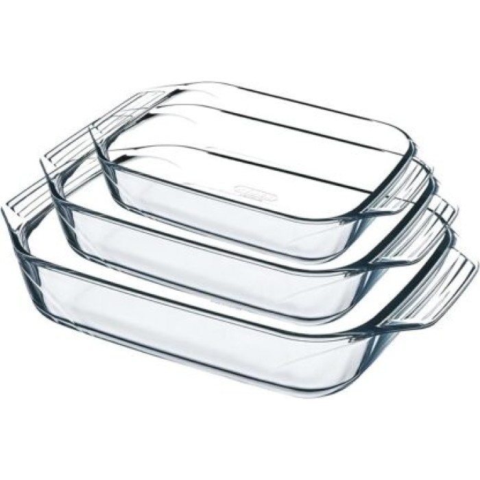 طقم 3 بايركس مستطيل pyrex 