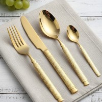 طقم معالق شوك ذهبي 24 قطعه 9253154 