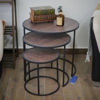 طقم 3 سكملة خشب بلوط دائري 9249062