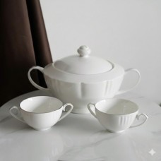 طقم شوربة 8 قطع فضي صوفيا 9259645 