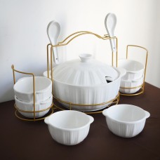 طقم شوربة بورسلان 16قطعة عريض zd15302 RJ